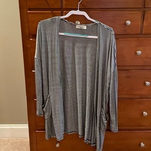 CJLA striped cardigan size small